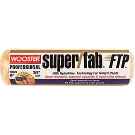 WOOSTER RR923 9 in. Super Fab Ftp 0.37 in. Nap Roller Cover- Semi-Smooth 71497177223
